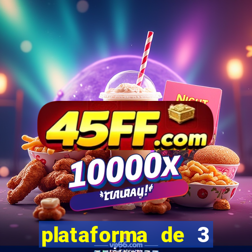 plataforma de 3 reais jogo